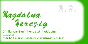 magdolna herczig business card